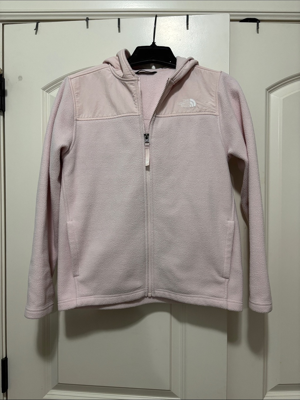 The North Face Light Pink Girls' Full-Zip Fleece Hoodie